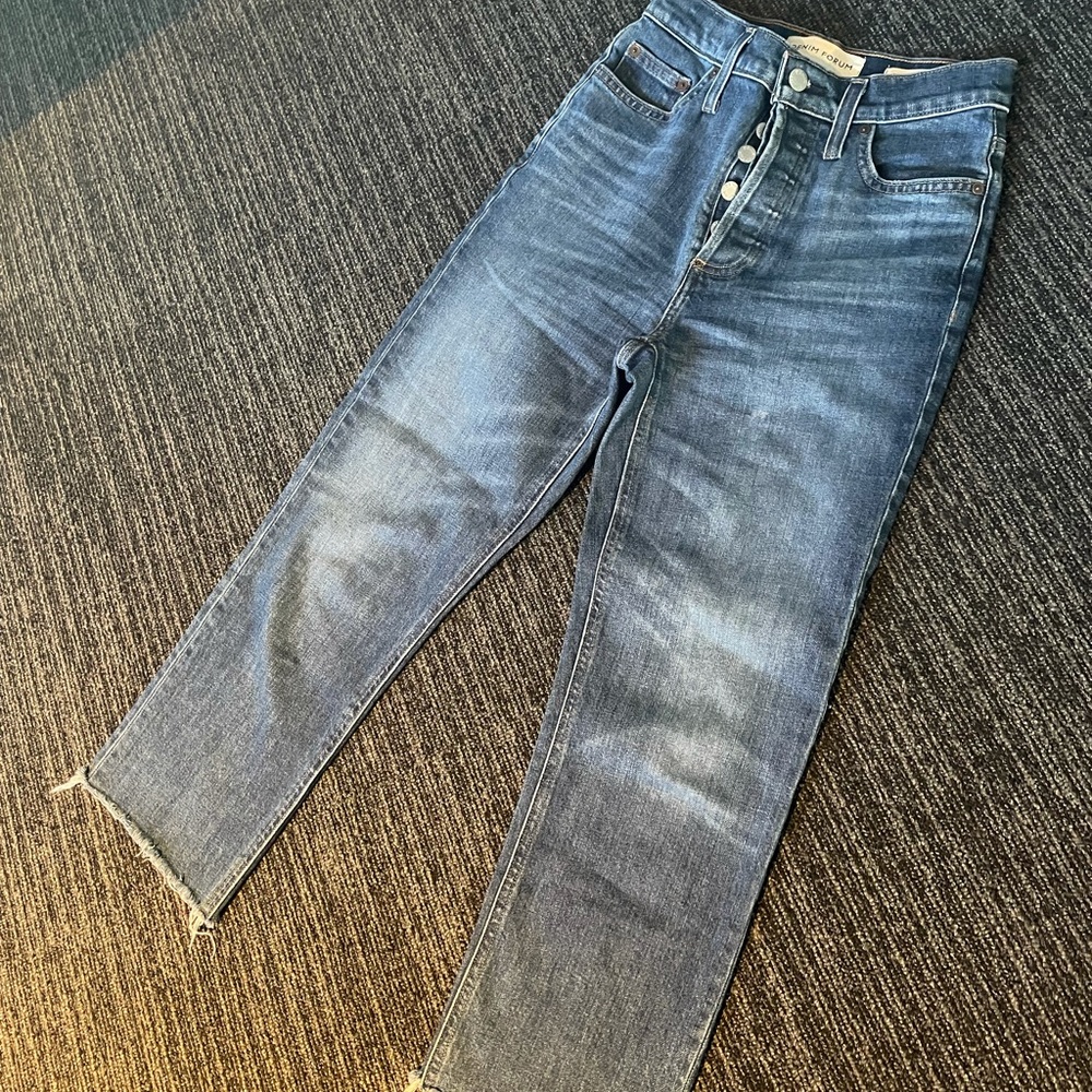 DENIM FORUM - ARLO STRAIGHT - raw hem